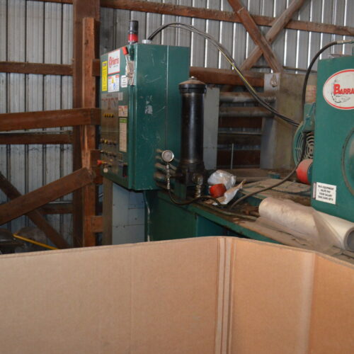 Harris Waste Management Group Barracuda Horizontal Hydraulic Closed Door Baler with 54 Inch Wide Feed Hopper
