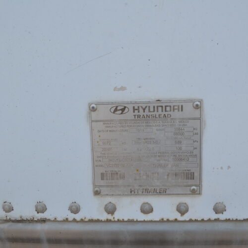 Hyundai Model VC2530152AJS 48 Foot Long Enclosed Dry Van Trailer