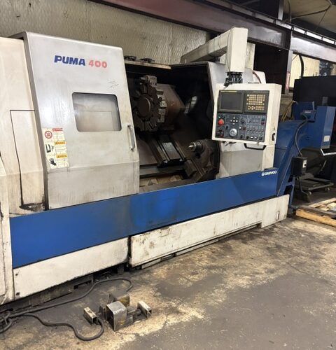 Daewoo Model Puma 400B CNC Turning Center Heavy Duty Lathe with 12‑Station Turret